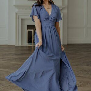 Baltic Born Ramona Maxi Dress in Whisper Blue